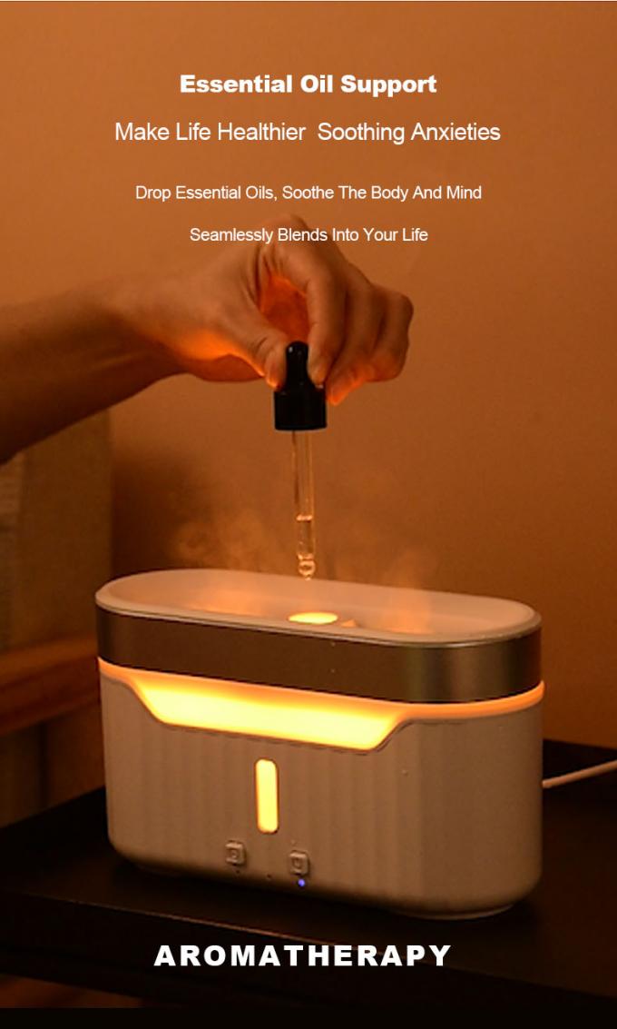 2023 New Flame Water Atomization Jellyfish Fog Humidifier Desktop Portable Essential Oil Aroma Diffuser with Atmosphere Light 7