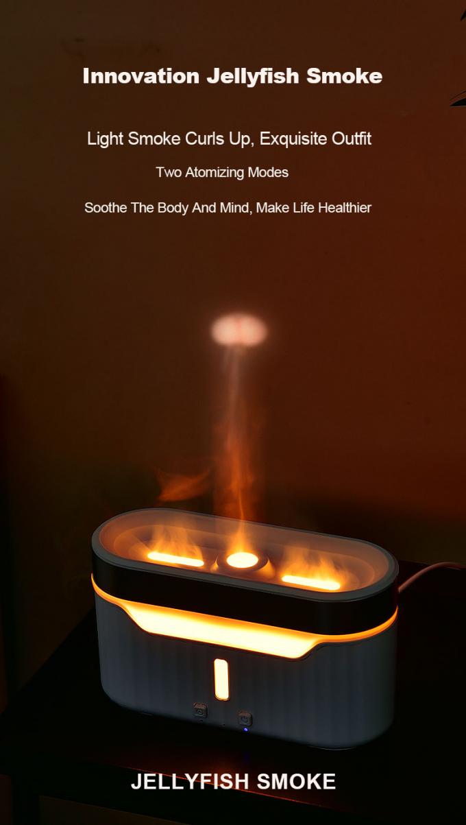 2023 New Flame Water Atomization Jellyfish Fog Humidifier Desktop Portable Essential Oil Aroma Diffuser with Atmosphere Light 14