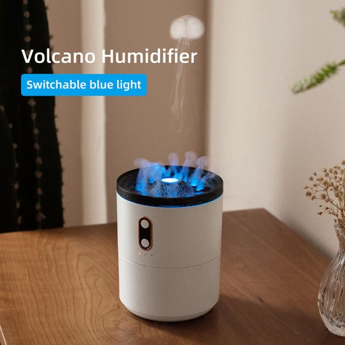 Hot Sales JellyFish Volcano Humidifier 2023 Newest Mini Portable Volcano Shape Ultrasonic Humidifier Flame Jellyfish Humidifier 1