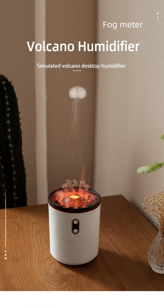 Hot Sales JellyFish Volcano Humidifier 2023 Newest Mini Portable Volcano Shape Ultrasonic Humidifier Flame Jellyfish Humidifier 2