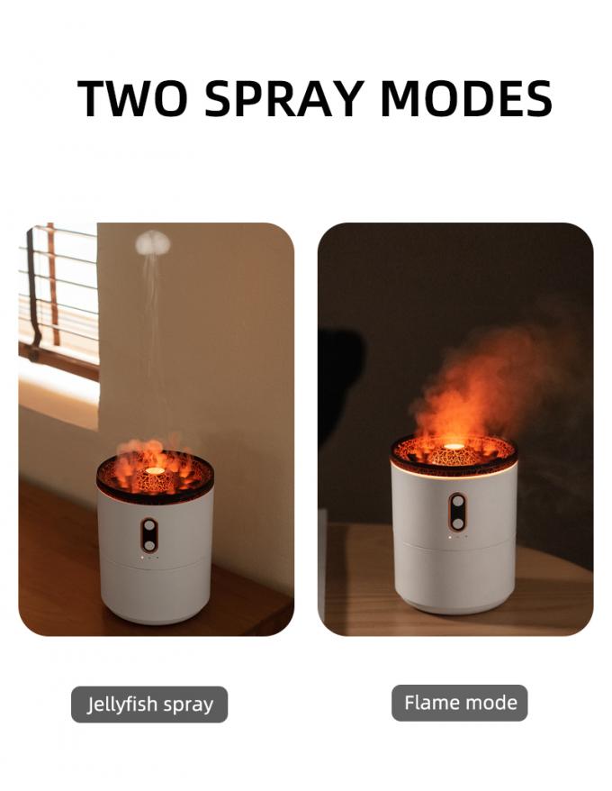 Hot Sales JellyFish Volcano Humidifier 2023 Newest Mini Portable Volcano Shape Ultrasonic Humidifier Flame Jellyfish Humidifier 5