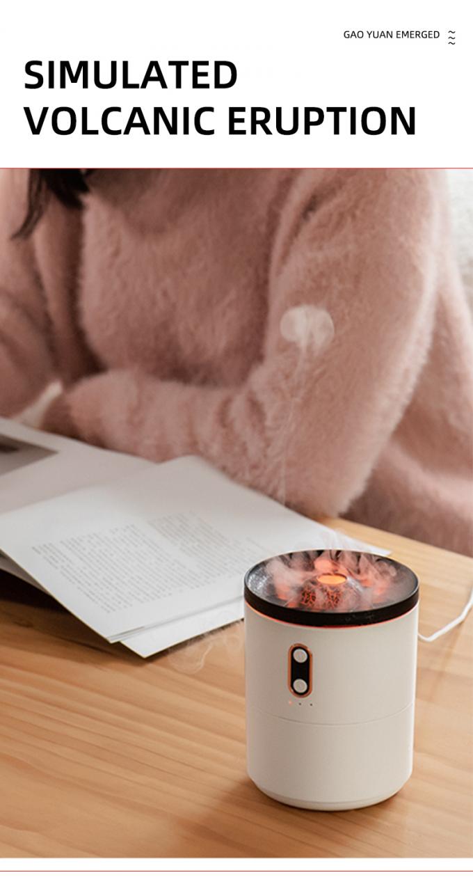 Hot Sales JellyFish Volcano Humidifier 2023 Newest Mini Portable Volcano Shape Ultrasonic Humidifier Flame Jellyfish Humidifier 6