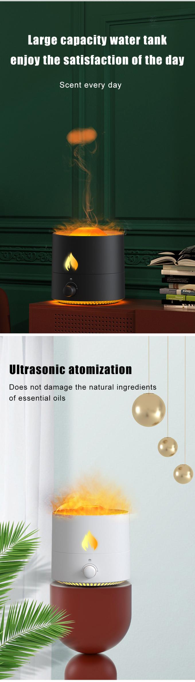 Jellyfish Fire Volcano Humidifier Air Diffuser Wholesale Portable Flame Oil Essential Aroma Mini Volcanic Diffuser 3