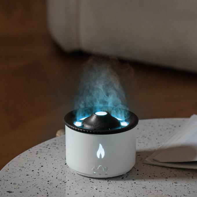 Electric Essential Oil Aroma Diffuser With Remote Ultrasonic Smart Aroma Diffuser Volcano 360ML Humidifier Flame 4