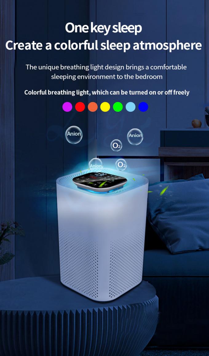 2022 New Purificador De Aire Hepa Desktop Ionized Air Purifier Negative Ion True Hepa Filter Portable Air Purifier Manufacturer 10