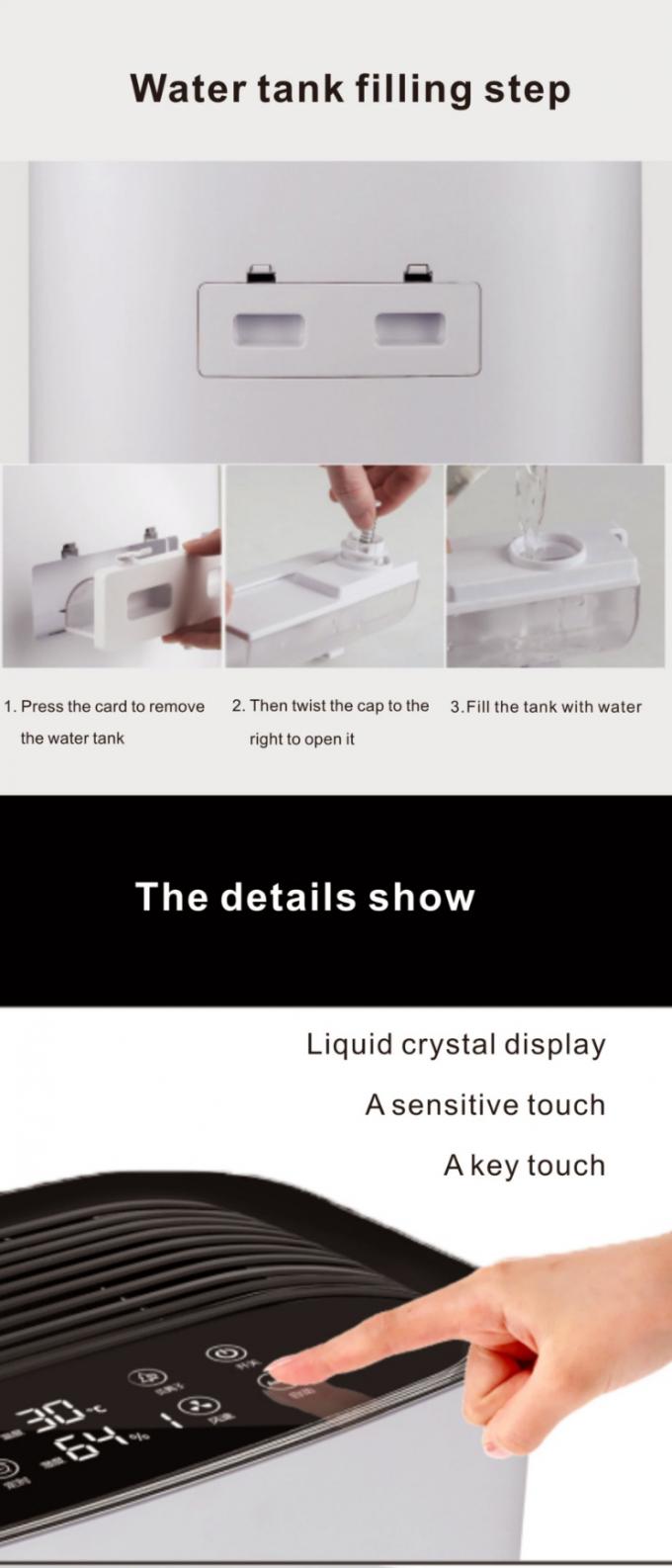 Home UV Lamp Personal 2-in-1 Hybryid Air Purifier Washer and Humidifier Control Tuya Wifi Multifuncion Humidifying Air Purifier 11