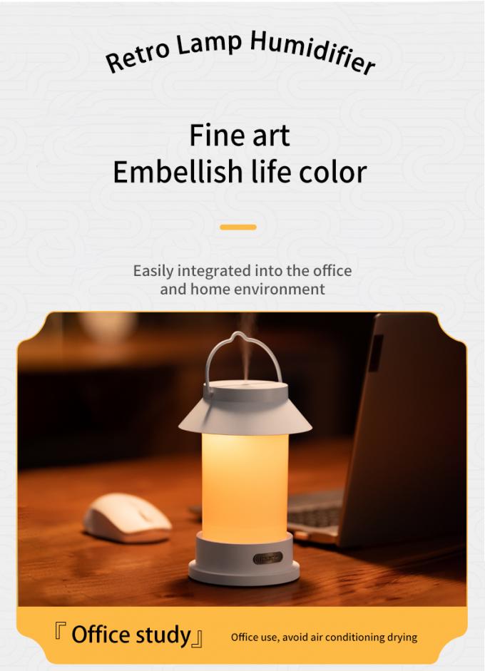400ml USB Wireless Creative Design Portable Camping Lantern Shape Diffuser Hanging Type Outdoor Cool Mist Humidifier 10