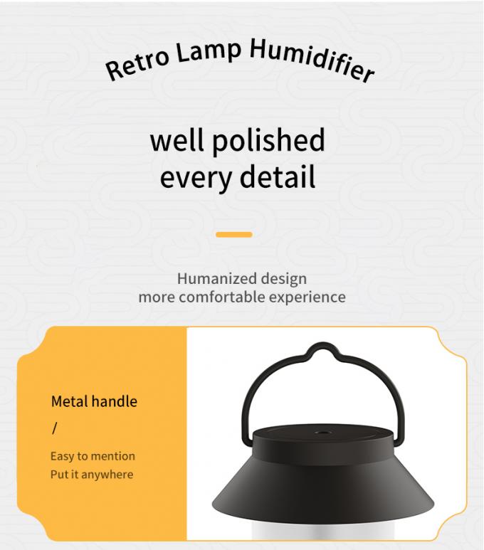 400ml USB Wireless Creative Design Portable Camping Lantern Shape Diffuser Hanging Type Outdoor Cool Mist Humidifier 14