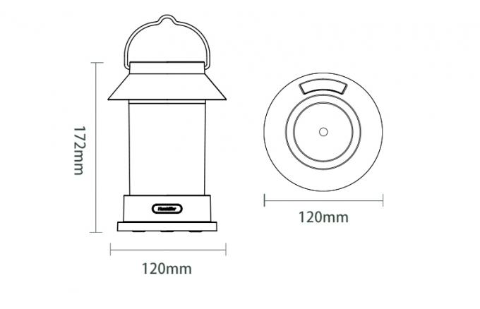 400ml USB Wireless Creative Design Portable Camping Lantern Shape Diffuser Hanging Type Outdoor Cool Mist Humidifier 16