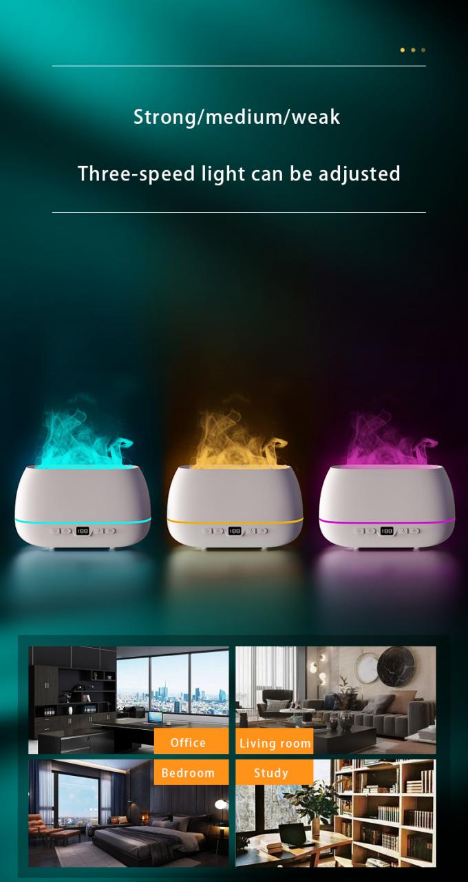 2023 New Design Ultrasonic Flame Diffuser 200ml RGB Light Flame Humidifier With Remote Controller Aroma Diffuser For Household 6