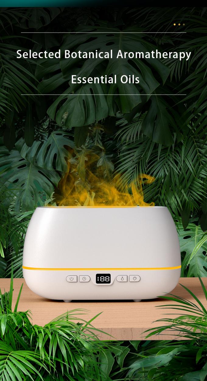 2023 New Design Ultrasonic Flame Diffuser 200ml RGB Light Flame Humidifier With Remote Controller Aroma Diffuser For Household 7