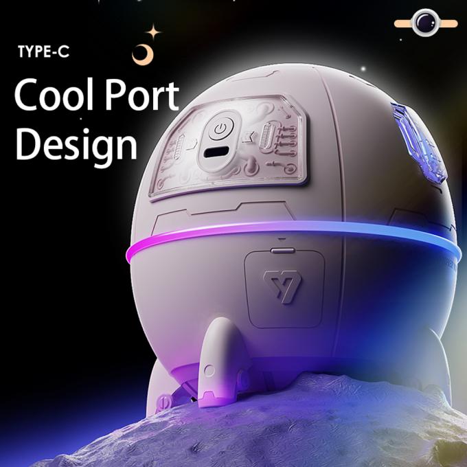 220ML Rechargeable Astronaut Air Humidifier Cool Mist Humidifier 40ml/H 6