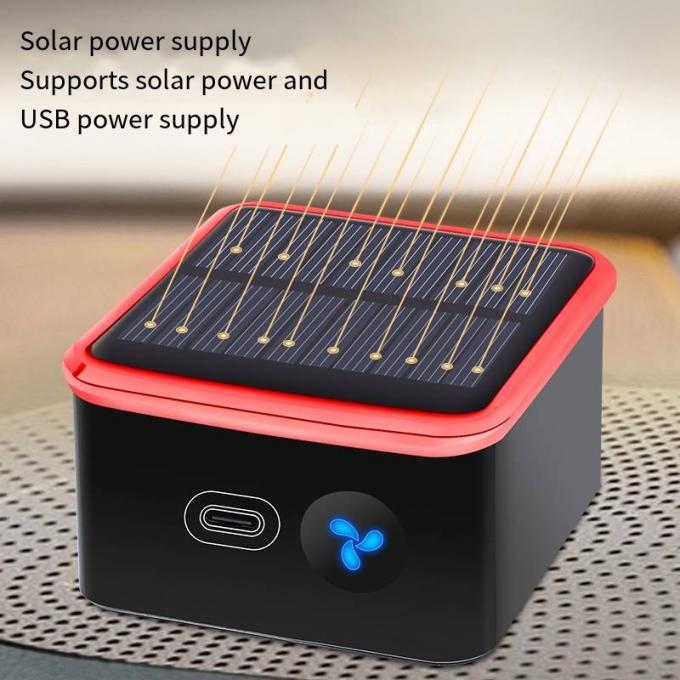 Car Mounted Solar Air Purifier Negative Ion Ozone Dual Air Purification 3
