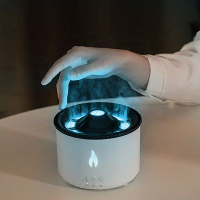 Beli Diffuser Aroma Minyak Esensial Listrik Dengan Remote Ultrasonik Smart Aroma Diffuser Volcano 360ML Humidifier Flame online manufacture