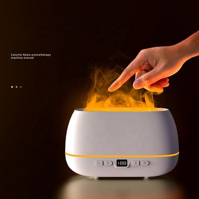 Good price 2023 New Design Ultrasonic Flame Diffuser 200ml RGB Light Flame Humidifier With Remote Controller Aroma Diffuser For Household online