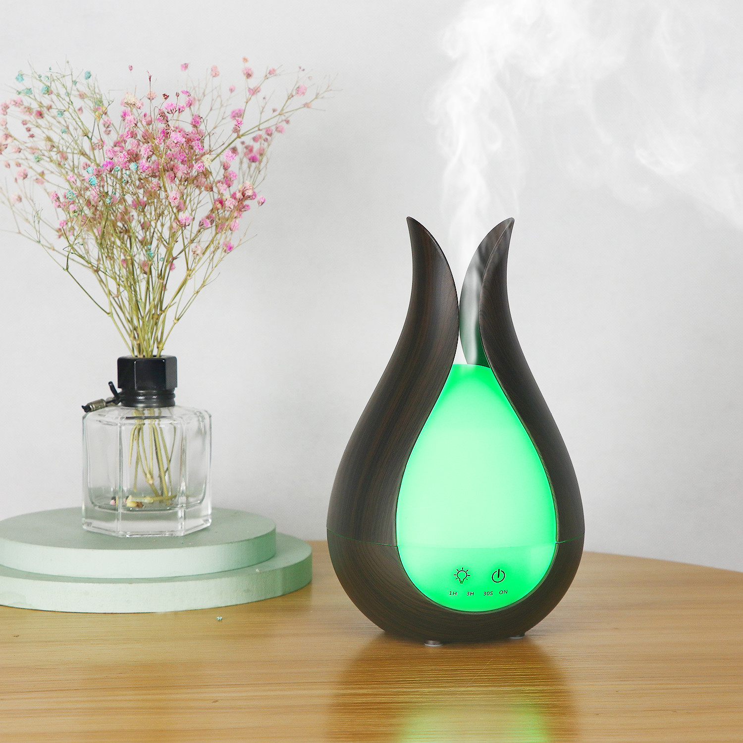 HOMEFISH 200ml Wood Grain Humidifier