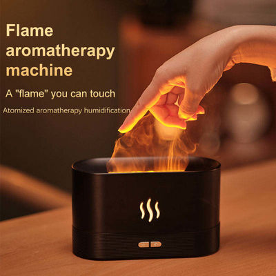 Guter Preis HOMEFISH ABS PP Ultraschall Aromabefeuchter Flammen Aromatherapie Maschine 180ml Online