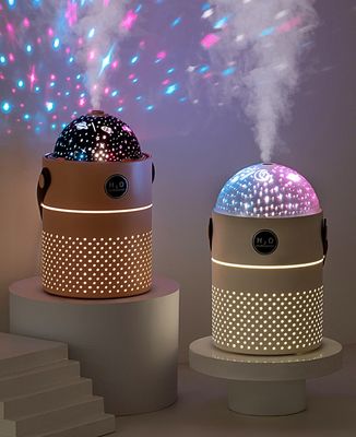 Goede prijs HOMEFISH Oplaadbare batterij Essentiële olie diffusors 550 ml Projectie luchtbevochtiger online