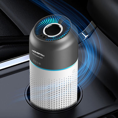 Good price HOMEFISH PM2.5 TVOC Sensor Car Air Purifier With Hepa Filter Gesture Control online